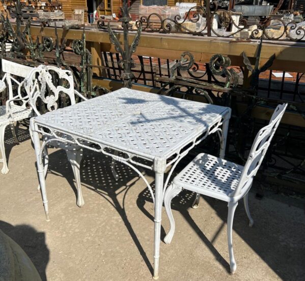 Charming White Bistro Set